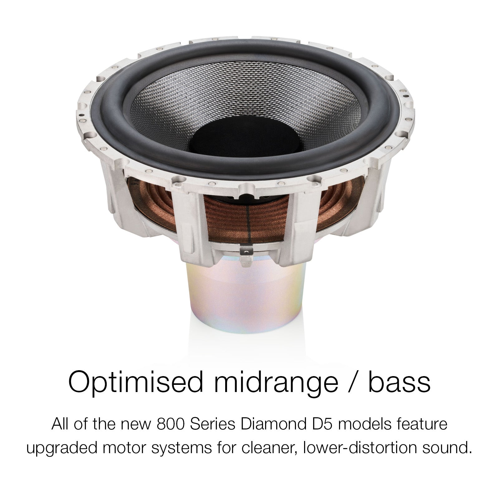 Optimised midrange & bass motors